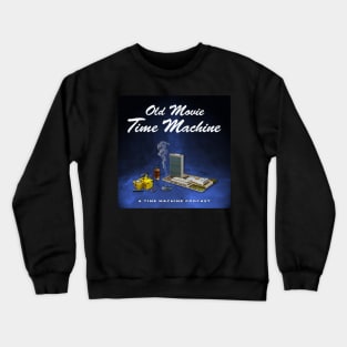 Old Movie Time Machine Blue Void Cover Crewneck Sweatshirt